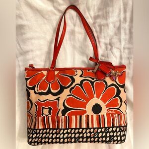 Coach Poppy Floral Canvas Tote Bag Is Pure Fun | Includes Two Coach Hangtags EUC